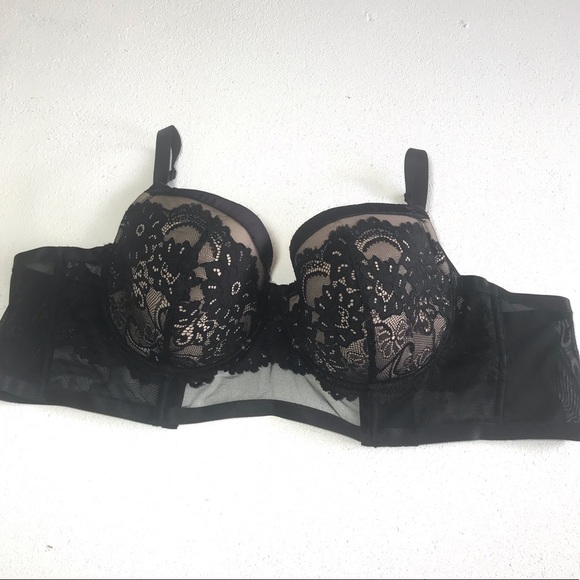 torrid Other - Torrid Sexy Black Tan Floral Lace Lined Bra 3X
